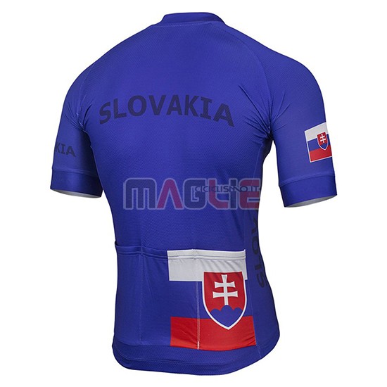 Maglia Slovacchia Manica Corta 2019 Blu Nero - Clicca l'immagine per chiudere